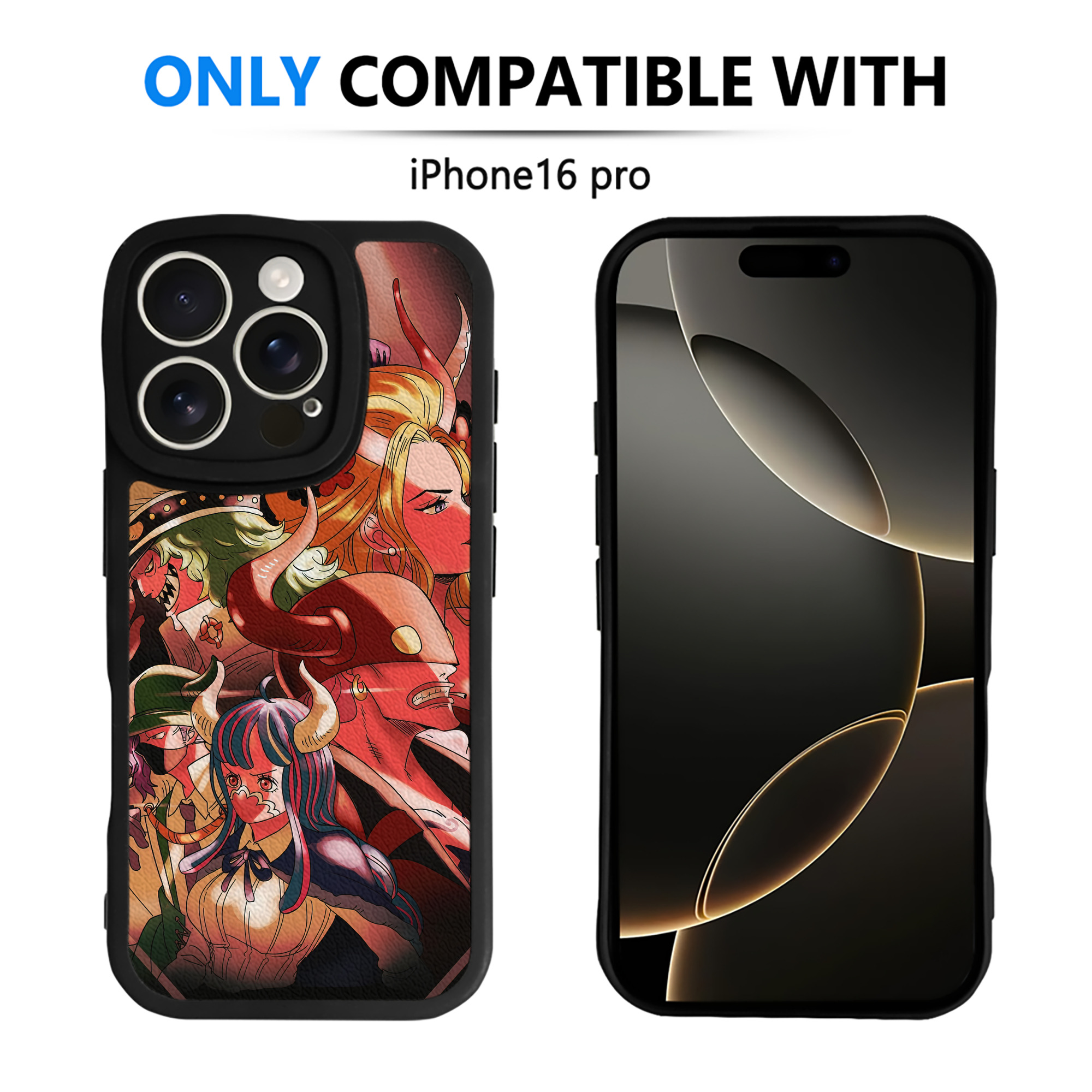（画像用） ワンピース ONE PIECE 【iPhone 16シリーズ対応】シリコンスマホケース（レザー調） 材質：シリコン